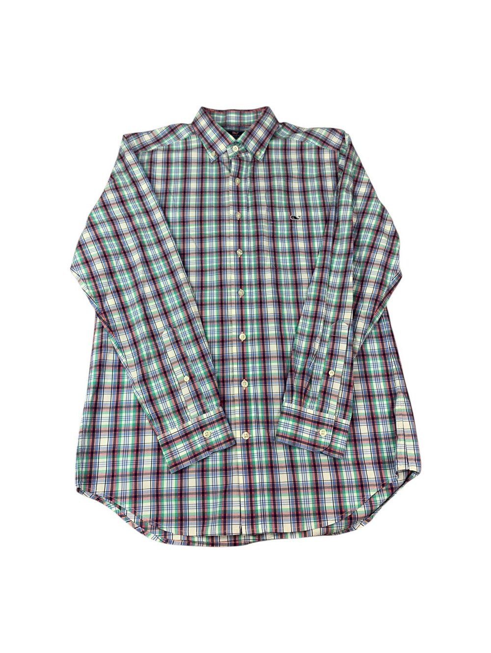 Vineyard Vines Long Sleeve Slim Fit Tucker Shirt, Plaid, Men's Size Medium
